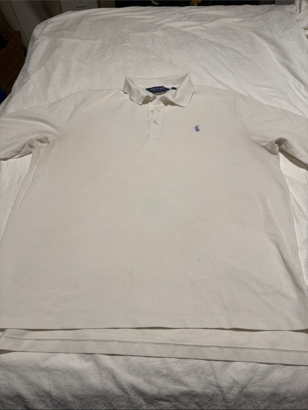 Polo Golf by Ralph Lauren White Polo with Blue Pony